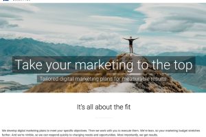 Copywriting for redesigned marketing agency website.