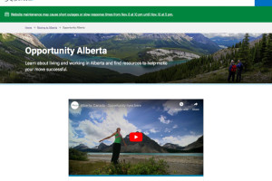 Content strategy support and web writing for Opportunity Alberta website rewrite.
