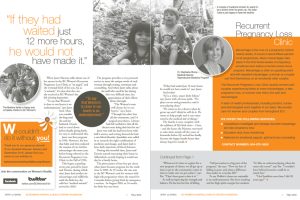 Quarterly donor newsletter.