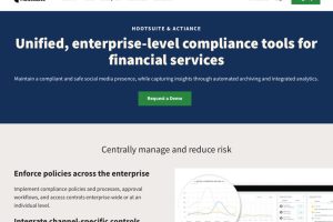 Copywriting for new Hootsuite product landing page.