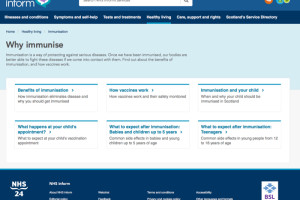 Content strategy and web writing for public sector information website.