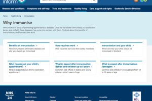 Content strategy and web writing for public sector information website.