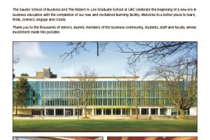 Newspaper ad for new building opening.