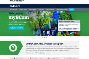Content strategy for new myBcom student site.