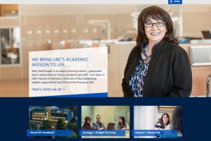 Content strategy and top-level copywriting for new VP Academic website.